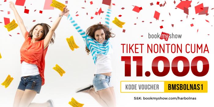 Harbolnas 11 November, Tiket Bioskop di BookMyShow Cuma Sebelas Ribu