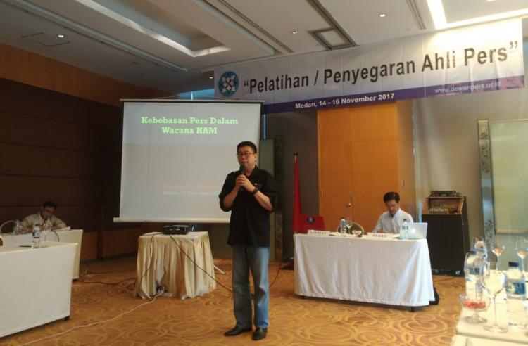Dewan Pers Gelar Pelatihan dan Penyegaran Ahli Pers di Medan