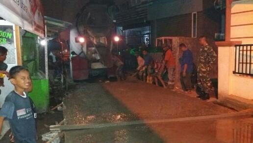 Dinas PU Beton Jalan Rusak di Medan Denai, Belawan dan Sunggal