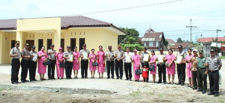 Kapolres Simalungun Resmikan Rumah Dinas, Ruang Pustaka dan Sepeda Motor Pintar Polsek Perdagangan
