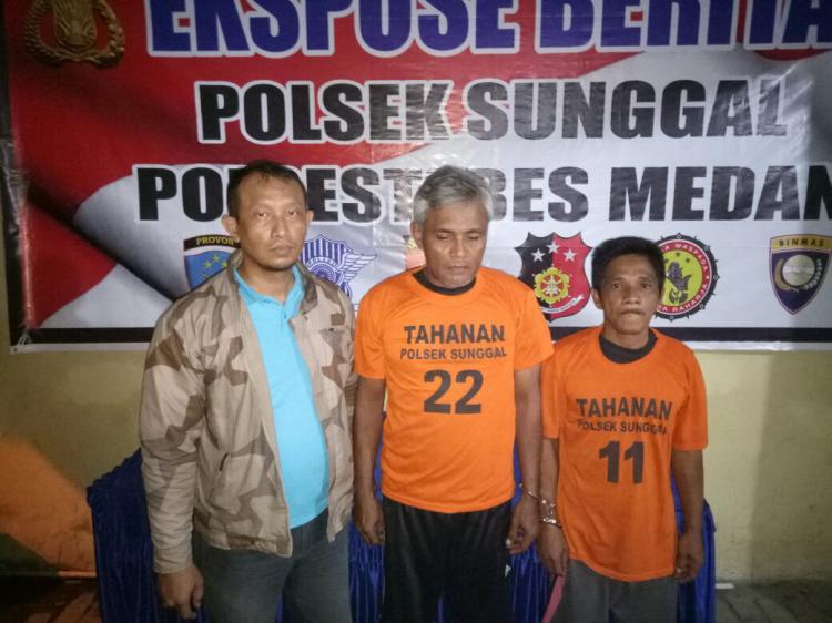 Bawa Sabu, Dua Orang Warga Tanjungmorawa Ditangkap Polsek Sunggal