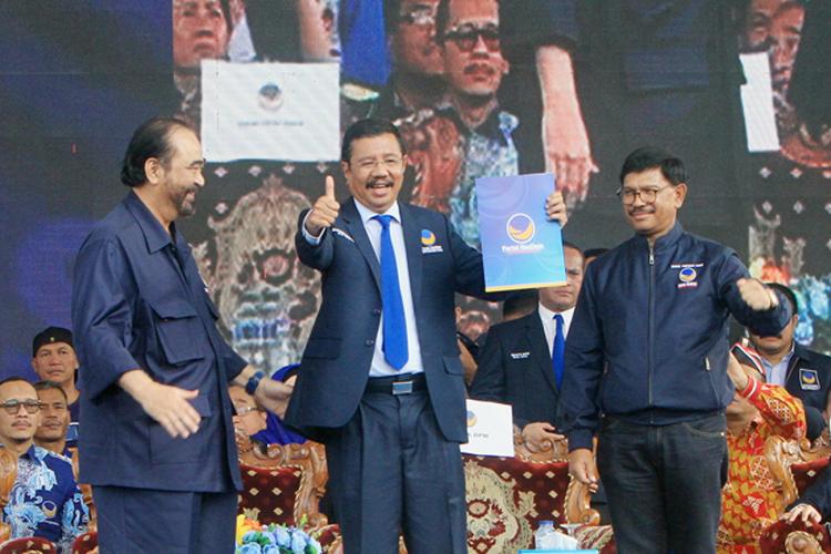 Surya Paloh Sebut Dirinya Dan Presiden Jokowi Sepakat Dukung Tengku Erry