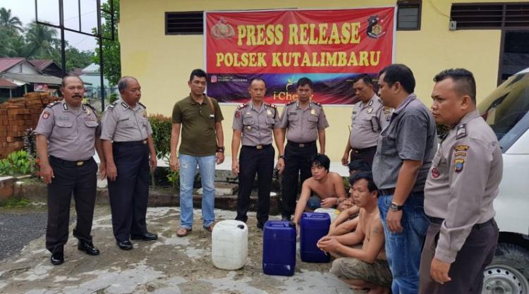 Komplotan Penipu Penjual Minyak Goreng Ditangkap Polsek Kutalimbaru