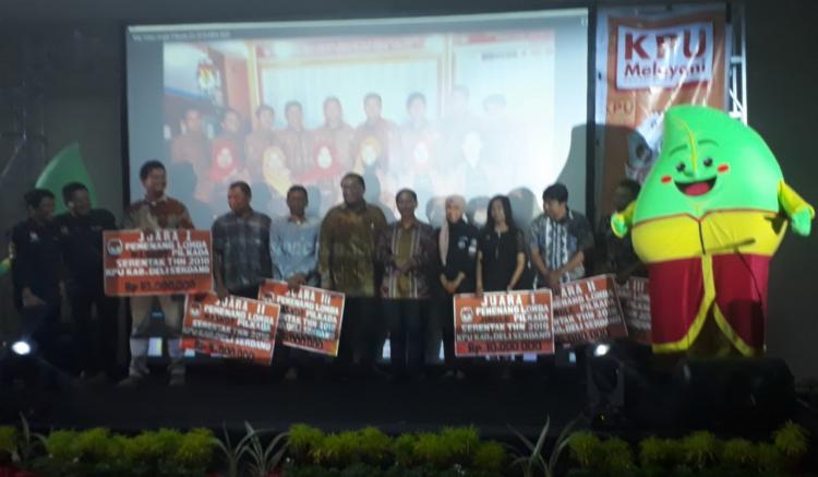 KPU Deli Serdang Launching Maskot dan Jingle Pilkada Serentak 2018