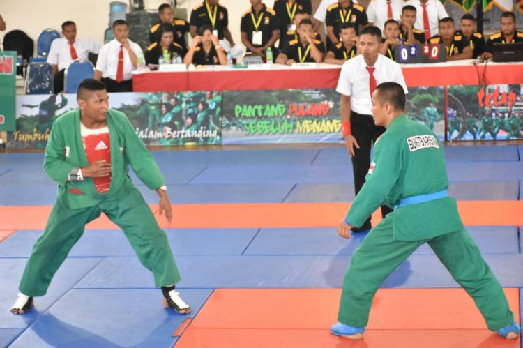 Pratu Marulitua Gultom petarung Kodam I/BB Raih Medali Emas di Kejurnas Yongmoodo Kasad Cup ke-8