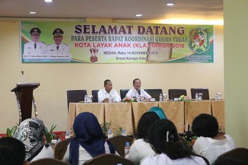 Wali Kota Medan Buka Rapat Koordinasi Gugus Tugas Kota Layak Anak