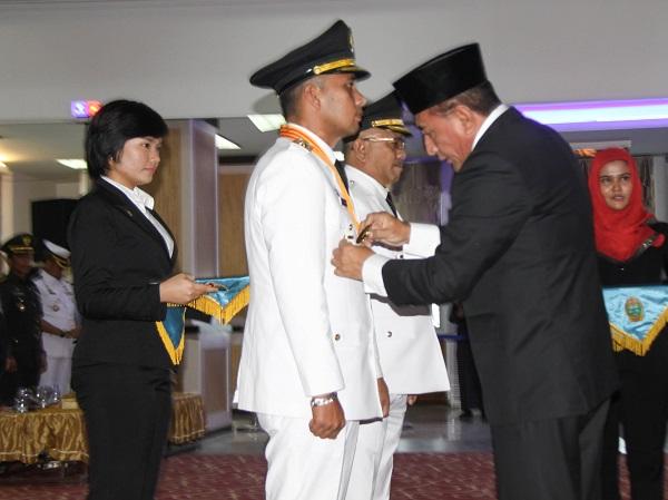 Gubsu Lantik Bupati dan Wabup Paluta, Minta Segera Bekerja