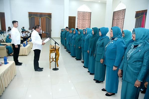 Lantik Pengurus TP PKK Provinsi Sumut, Gubernur: Tanpa Kaum Ibu Kita Bukan Apa-Apa