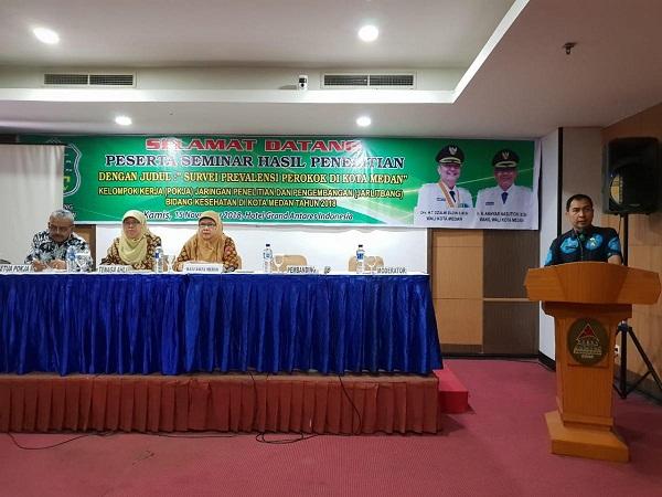 Balitbang Kota Medan Menggelar Seminar Akhir Survei Prevalensi Perokok di Kota Medan