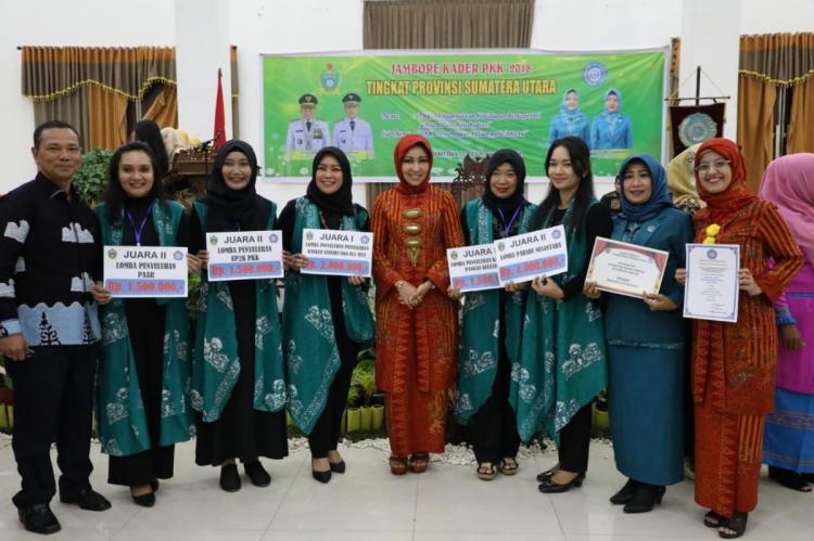 TP PKK Kota Medan Raih Tujuh Juara di Jambore PKK Provinsi Sumut