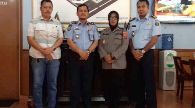 Bahas Situasi Pengamanan, Kapolsek Medan Helvetia Kunjungi Rutan Kelas 1 Medan