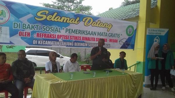 STIKES Yayasan Binalita Sudama Medan Gelar Baksos Pemeriksaan Mata Gratis