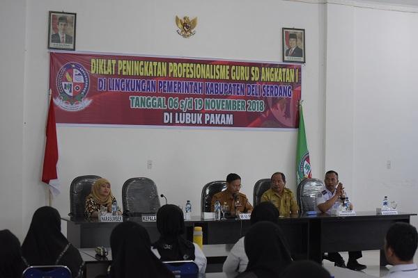 Pemkab Deli Serdang Gelar Diklat Peningkatan Profesionalisme Guru SD Angkatan I