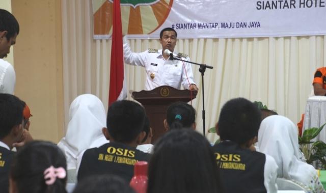 BPBD Pematangsiantar Tanamkan Budaya Sadar Bencana Sejak Dini kepada Siswa Sekolah