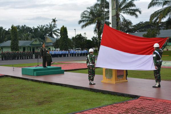 Danrem 022/Pantai Timur Pimpin Langsung Upacara Peringatan Hari Pahlawan di Makorem