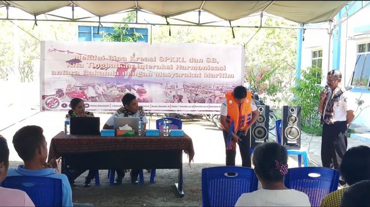 Bina Kreasi Maritim Bakamla, SPKKL Kupang Uji Coba Aplikasi Pelaporan Kejadian Laut Berbasis Android