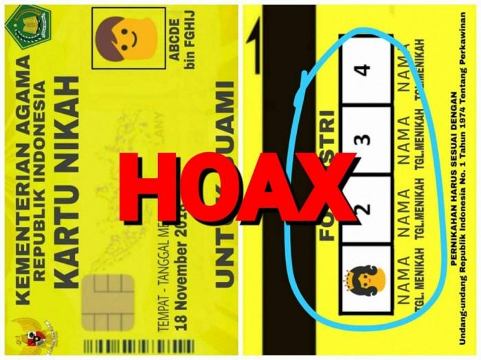 Kemenag: Foto Kartu Nikah dengan Empat Kolom Foto Istri Itu Hoax