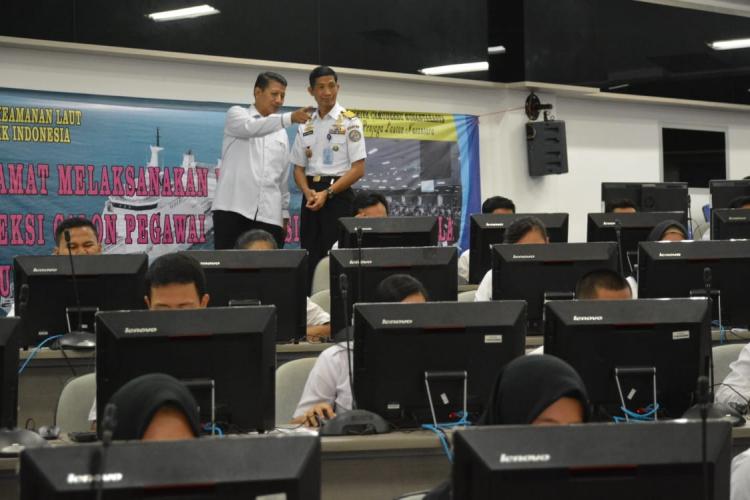Inspektur Bakamla Awasi Langsung Pelaksanaan Tes CPNS
