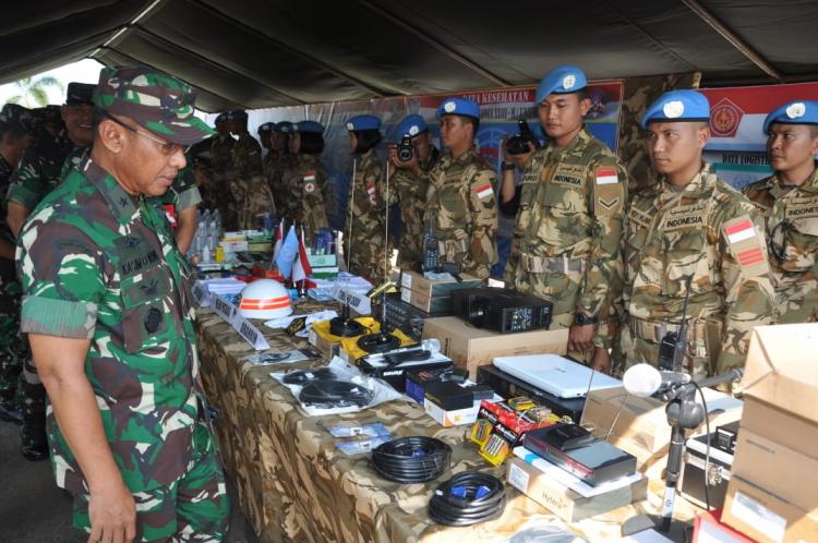 Pasukan Garuda Misi PBB di Lebanon Gelar Kesiapan Perlengkapan