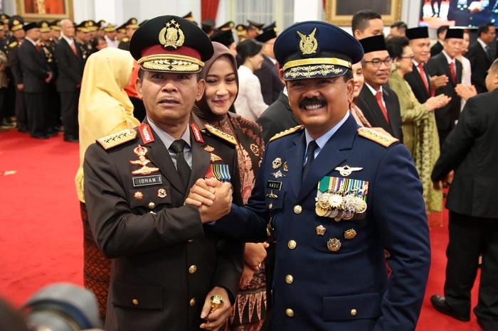 Resmi Jadi Kapolri, Idham Aziz Kunjungi Subden Mabes TNI di Jakarta Pusat