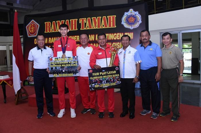 Kedatangan Kontingen Military World Games 2019 Disambut Asops Panglima TNI
