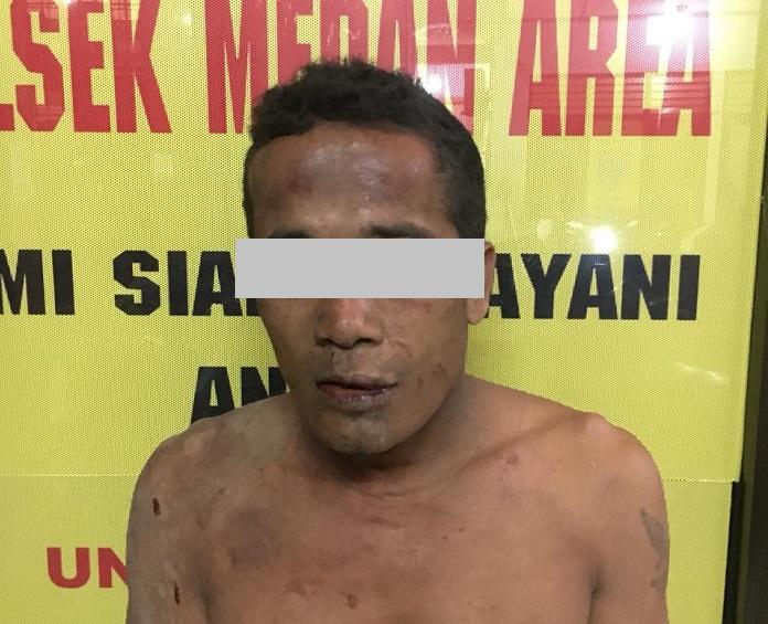 Polsek Medan Area Amankan Maling Ponsel dari Amukan Massa di Jalan Denai