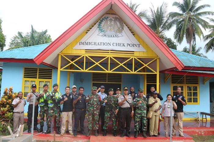 Cegah WNA Ilegal ke Indonesia, Imigrasi Merauke Kerjasama dengan Satgas Yonif MR 411 Kostrad
