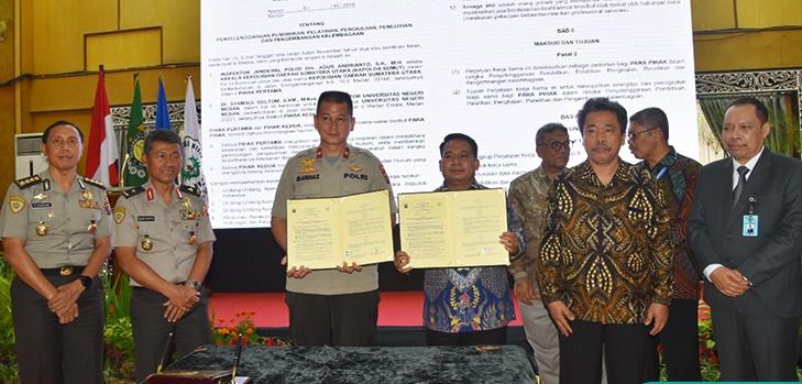 Wujudkan SDM Unggul, Poldasu Lakukan Kerjasama dengan Unimed, USU dan UMSU 