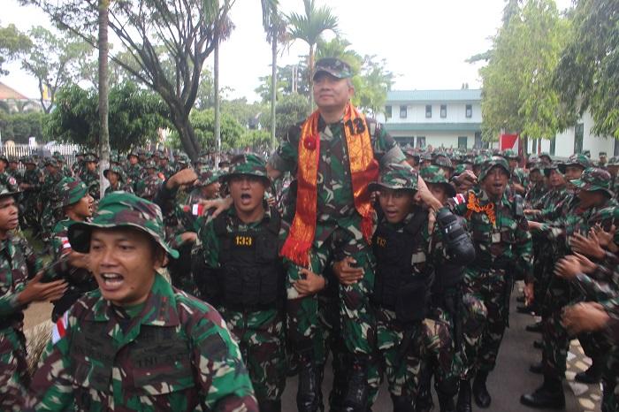 Cek Kesiapan Tugas, Tim Riksiapops Mabes TNI Kunjungi Yonif 133/YS