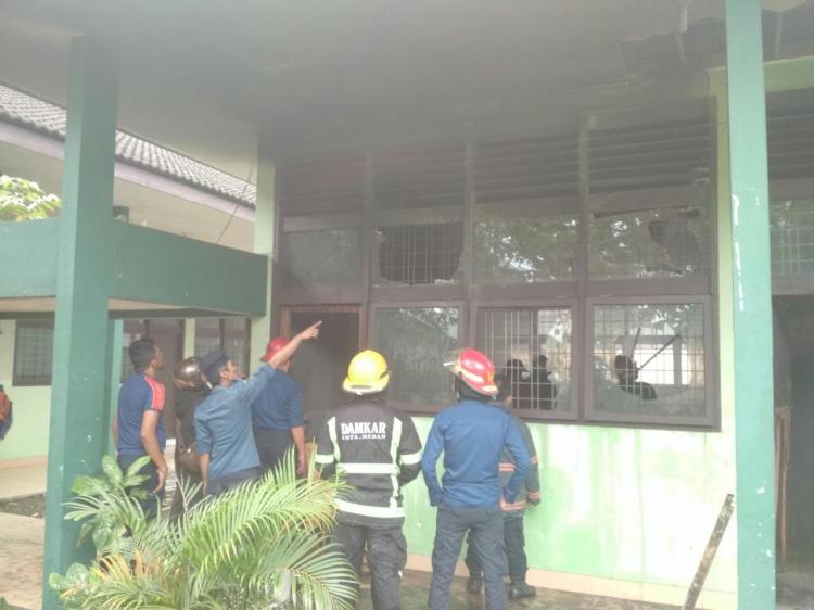 Laboratorium di Fakultas MIPA USU Terbakar