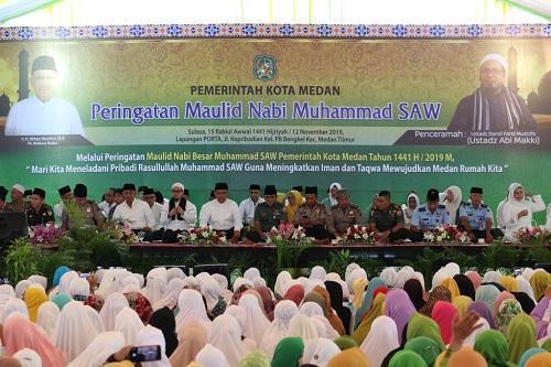 Pemko Medan Gelar Peringatan Maulid Nabi Muhammad 1441 H di Medan Timur