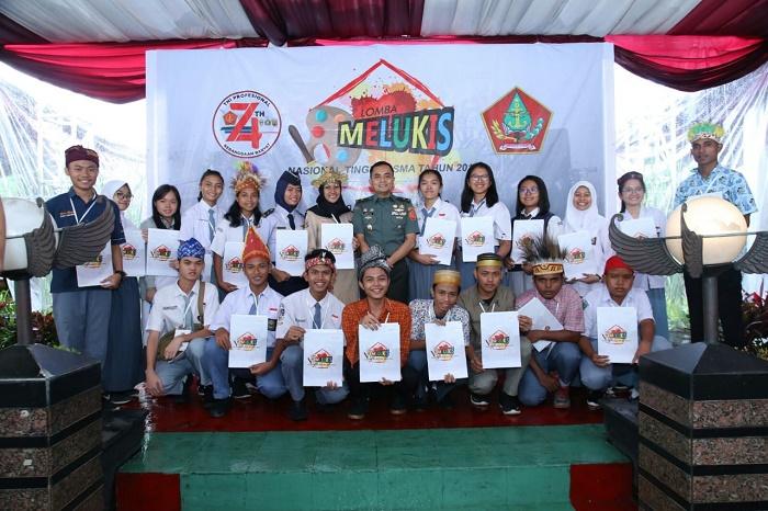 Pusjarah TNI Gelar Lomba Lukis SMA Tingkat Nasional