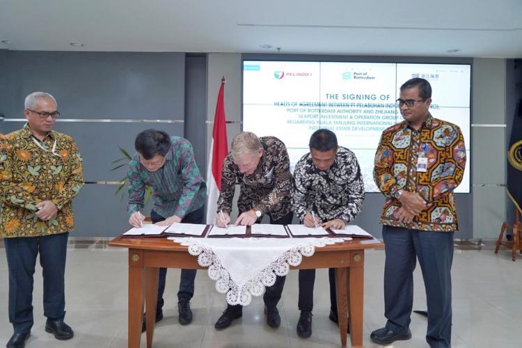 Pelindo 1 Tanda Tangani HOA Optimalisasi Pelabuhan Kuala Tanjung