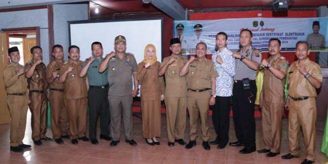 Bupati Labura Sosialisasikan Sertifikat Elektronik dan Tanda Tangan Digital