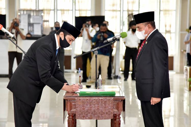 Gubernur Sumut Lantik Kabir Bedi jadi Dirut PDAM Tirtandi