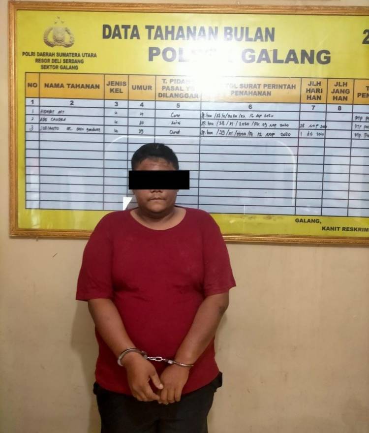 Pelaku Pencurian dengan Kekerasan Diringkus Polsek Galang