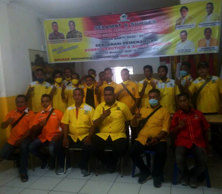 Muscam Medan Area Dibatalkan, Puluhan Massa Geruduk Kantor DPD Partai Golkar di Jalan Gatsu Medan