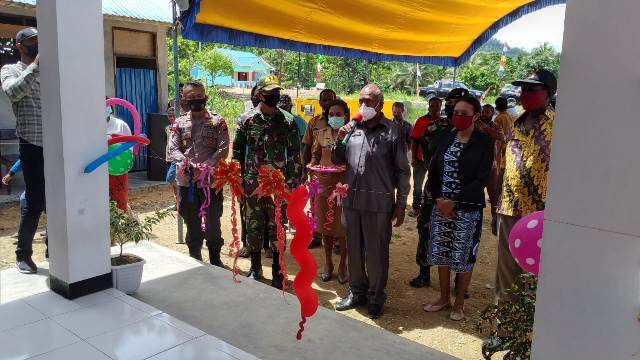 Peresmian Kantor Bamuskam, Satgas Yonif MR 413 Kostrad Jamin Keamanan Kampung Koya Koso