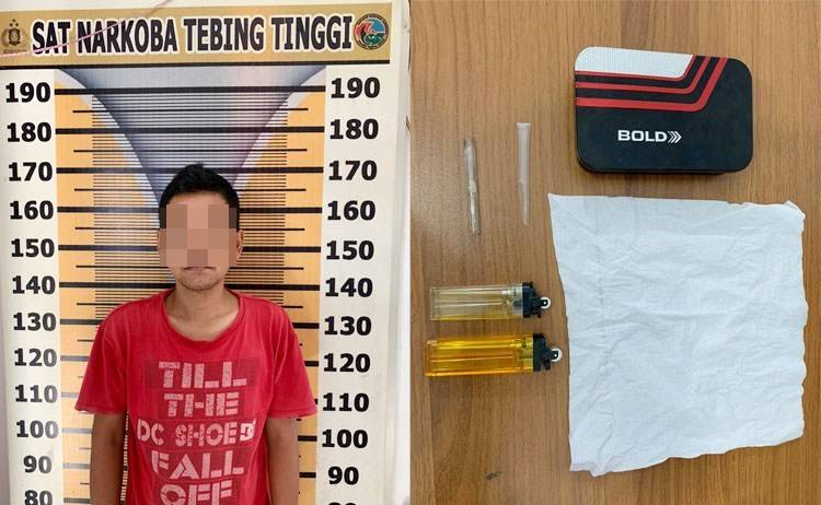 Miliki Sabu, Warga Jalan Cik Ramlan Diciduk Polres Tebingtinggi