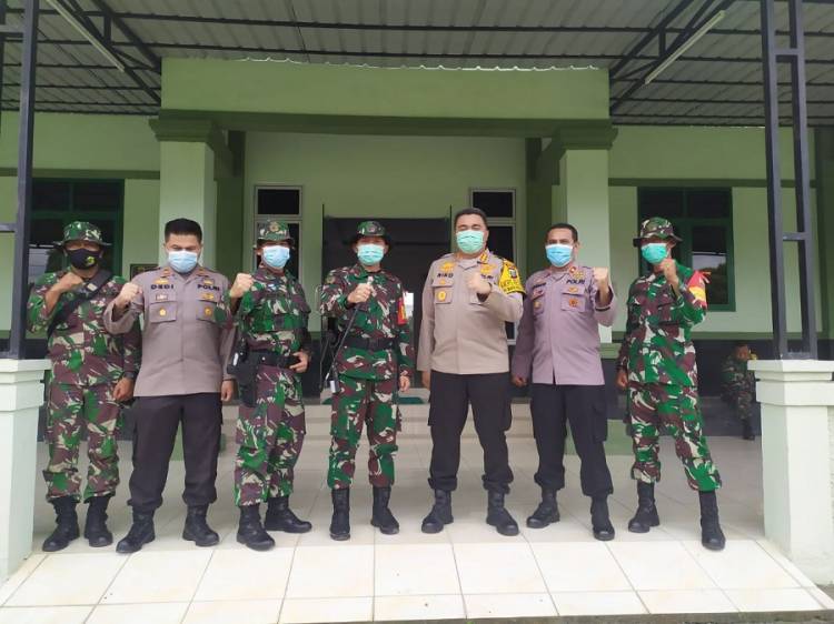 Kapolrestabes Medan Kunker ke Markas Yon Zipur 1/DD di Jalan Kapten Muslim Medan