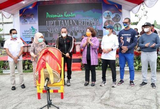 Gubernur Edy Rahmayadi Resmikan Kantor Baru Taman Budaya Sumut di PRSU