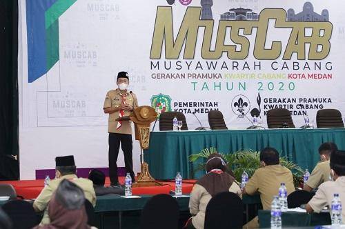 Buka Muscab Gerakan Pramuka, Pjs Walikota Medan berharap Pramuka Semakin Diminati Generasi Muda