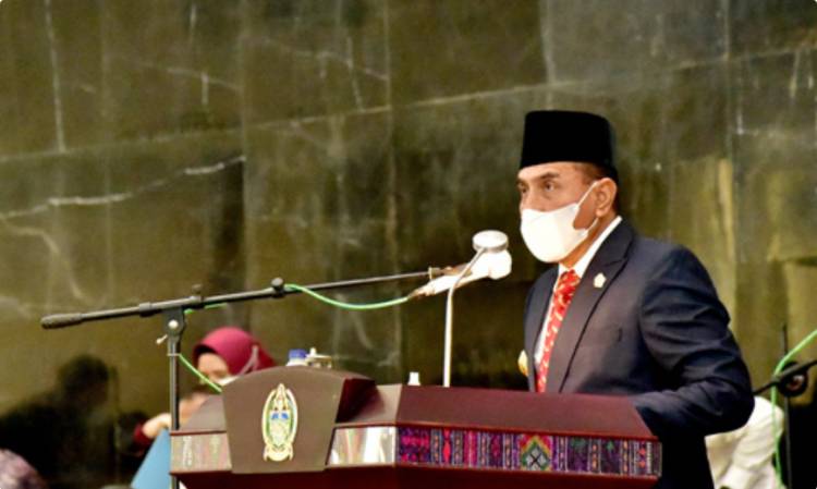 Rapat Paripurna DPRD Sumut, Gubernur Edy Rahmayadi Sampaikan Nota Keuangan RAPBD 2021