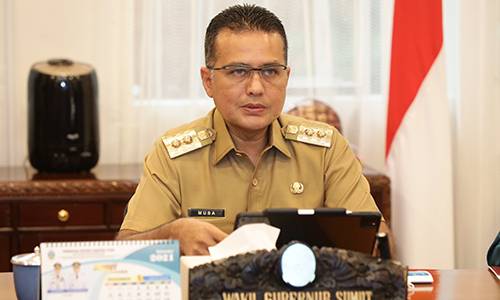 Virtual Assesment TPAKD Award, Wakil Gubernur Paparkan Empat Program Unggulan di Sumut