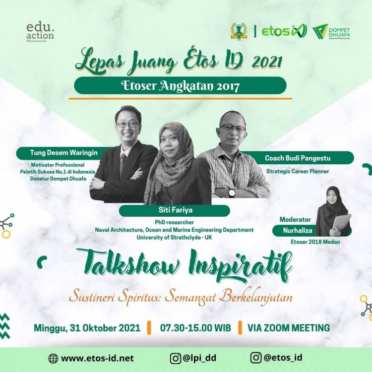 Bincang Pemuda Lepas Juang 2021, Etos ID Ajak Penerima Manfaat Program Jadi Pemimpin di Masyarakat