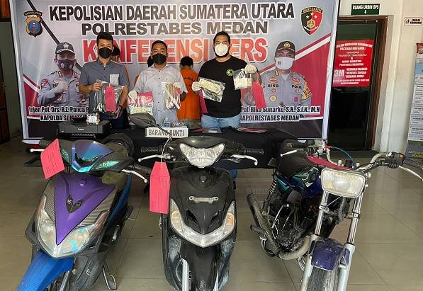 Palsukan STNK Sepeda Motor, Tiga Pelaku Terancam Hukuman Penjara 6 Tahun  