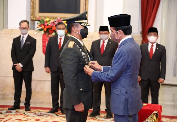 Sah, Jenderal TNI Andika Perkasa Dilantik Presiden Sebagai Panglima TNI