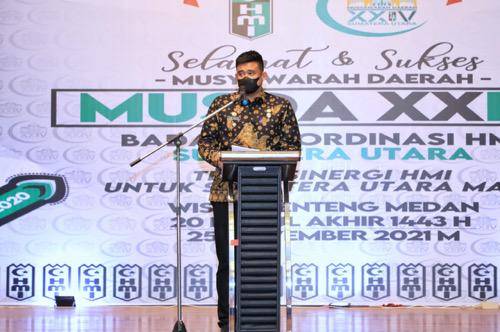 Bobby Nasution Buka Musda XXIV BADKO HMI Sumut di Wisma Benteng Medan