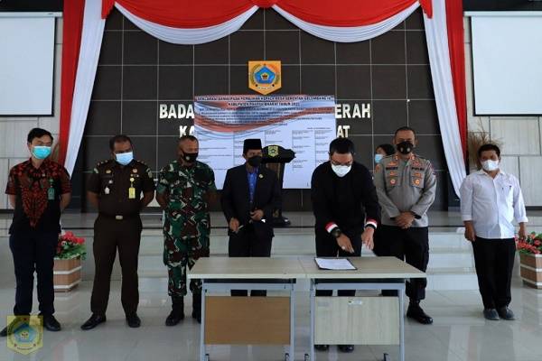 Deklarasi Damai Pilkades, Bupati Pakpak Bharat Minta Jaga Keamanan dan Kondusifitas