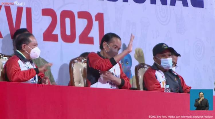  Penutupan Peparnas XVI Papua, Presiden Jokowi: Torang Hebat 
